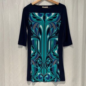 Banana Republic puck style print jersey dress